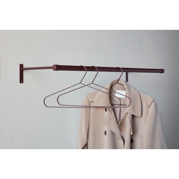 Borvörös rozsdamentes acél fali fogas 90 cm Hang-It – Mette Ditmer Denmark-image-2