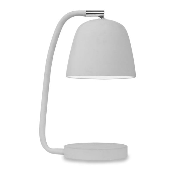 Szürke asztali lámpa fém búrával (magasság 28 cm) Newport – it's about RoMi