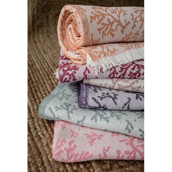 Summer Coral rózsaszín pléd, 140 x 180 cm - Euromant-image-2