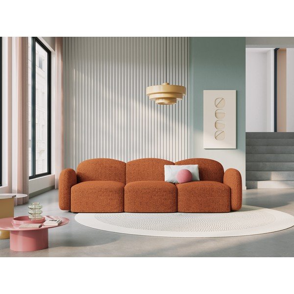 Narancssárga kanapé 272 cm Blair – Micadoni Home-image-1