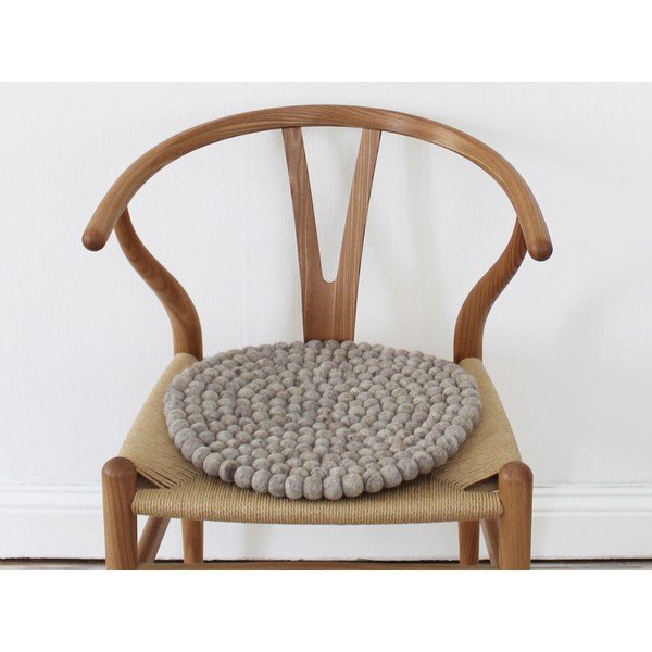 Ball Chair Pad homokbarna golyós, gyapjú székpárna, ⌀ 39 cm - Wooldot-image-2