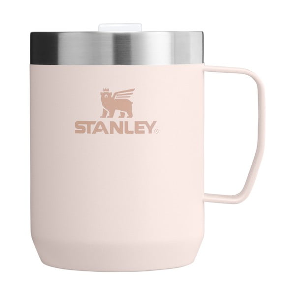 Világos rózsaszín rozsdamentes acél termobögre 230 ml Stay-Hot Camp Mug Rose Quartz – Stanley