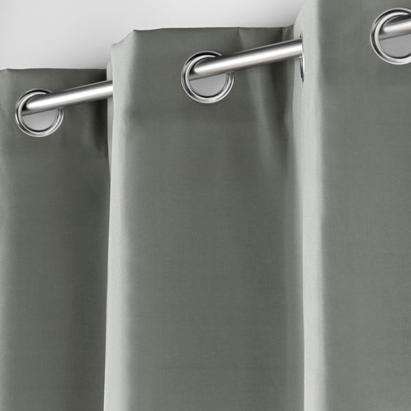 Szürke mikroszálas termo függöny 135x180 cm Micropolar – douceur d'intérieur-image-1