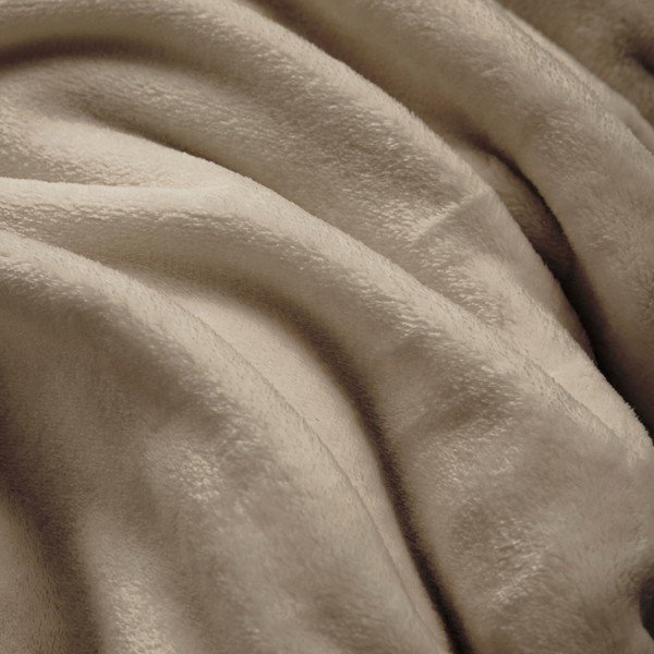 Szürkésbarna mikroflanel takaró 220x240 cm Flanou – douceur d'intérieur-image-2