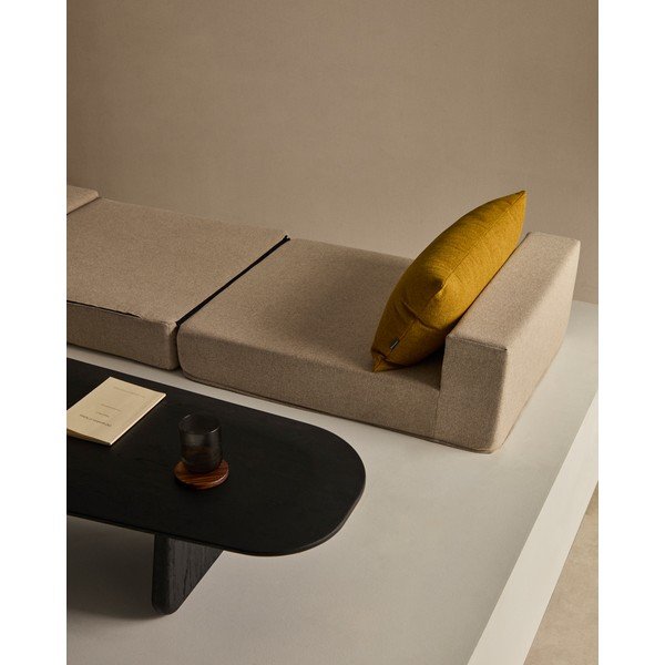 Szürkésbézs kinyitható fotel Arty – Kave Home-image-1