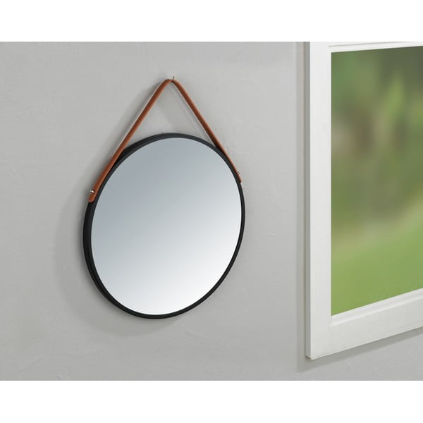 Borrone fekete fali tükör, ø 40 cm - Wenko-image-4