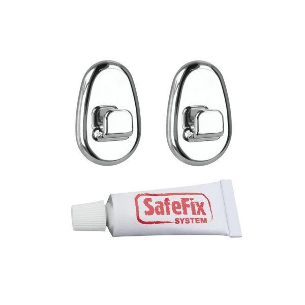 2 db-os fúrásmentes fali akasztószett - Metaltex-image-1