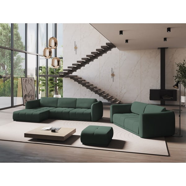 Zöld sarokkanapé (bal oldali) Hoku – Makamii-image-1