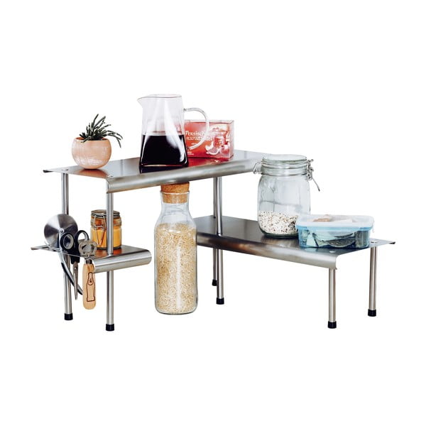 Rozsdamentes acél kiegészítő polc Massivo - Maximex-image-2