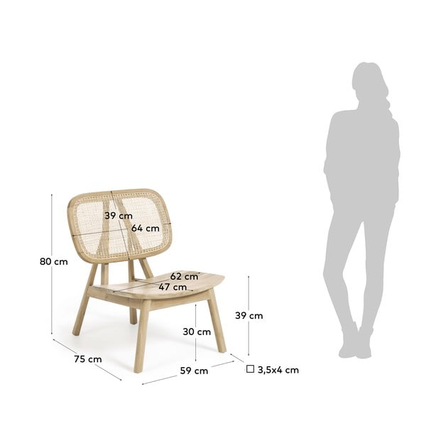 Nadra rattan fotel - Kave Home-image-4