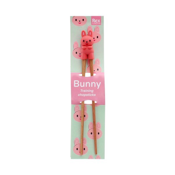 Natúr színű fa gyermek gyakorló evőpálcika Bunny – Rex London-image-4