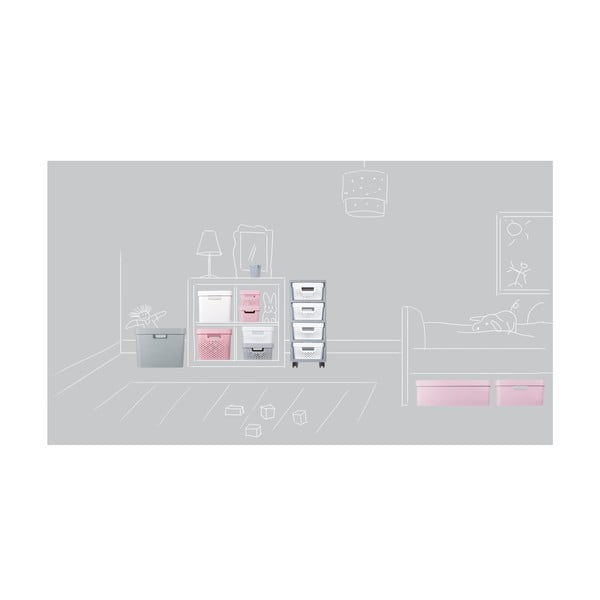 Szürke műanyag gurulós polcos állvány 29,5x65,5 cm Infinity – Curver-image-3