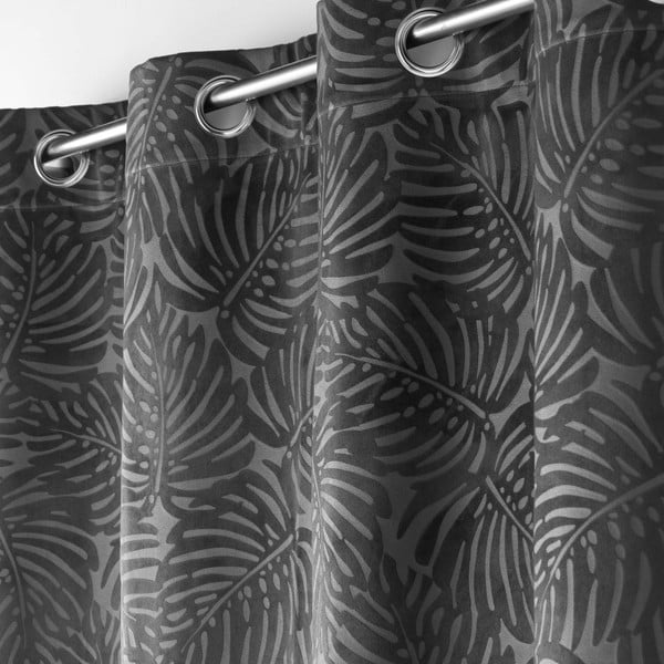 Antracitszürke bársony függöny 140x240 cm Analia – douceur d'intérieur-image-1