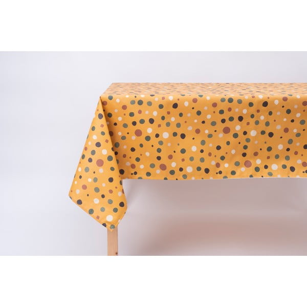 Confetti Buttercup sárga, kültérre is alkalmas asztalterítő, 140 x 140 cm - Pooch