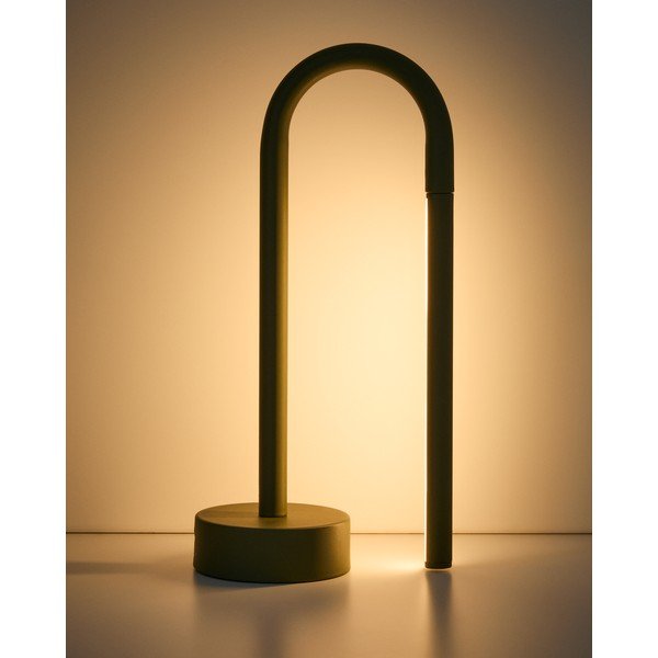 Zöld fém LED asztali lámpa (magasság 30 cm) Bow – Kave Home-image-1