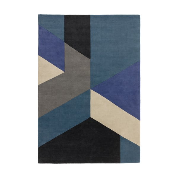 Carpets Big Geo kék szőnyeg, 120 x 170 cm - Asiatic Carpets