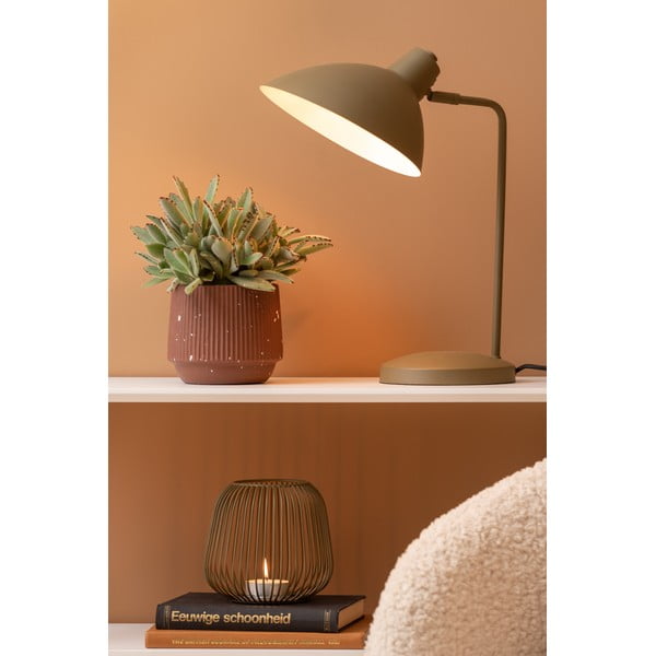 Zöld asztali lámpa fém búrával (magasság 49 cm) Casque – Leitmotiv-image-1