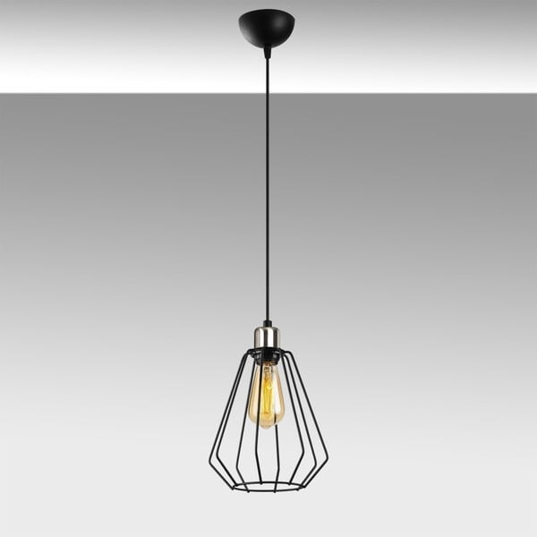 Mando fekete fém függőlámpa - Opviq lights-image-1