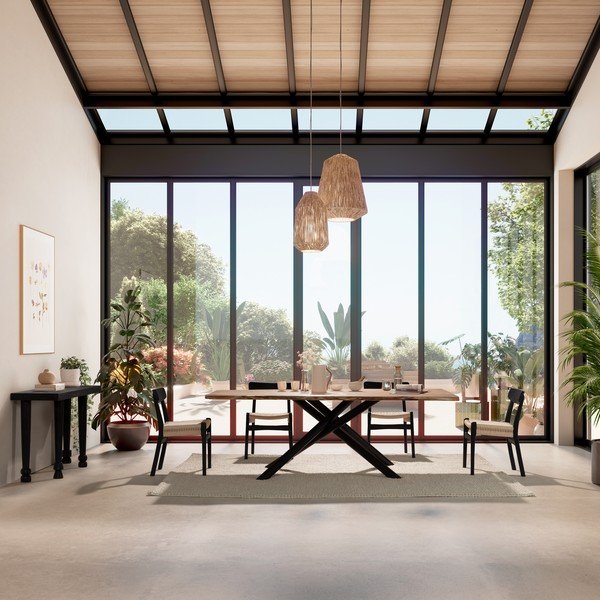 Fekete kaucsukfa étkezőszék szett 2 db-os Biel – MOME-image-2