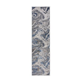 Marbled kék-szürke futószőnyeg, 60 x 230 cm - Flair Rugs