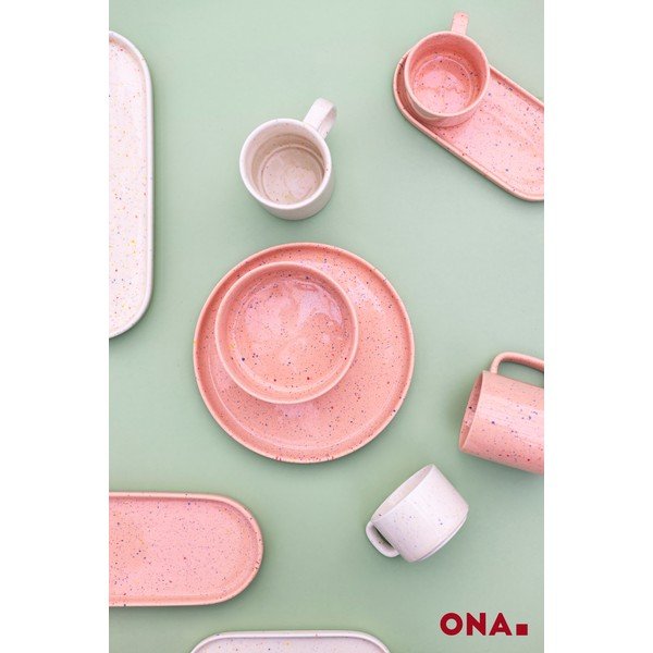 Bézs porcelán tányér ø 25 cm Fika – ONA-image-3