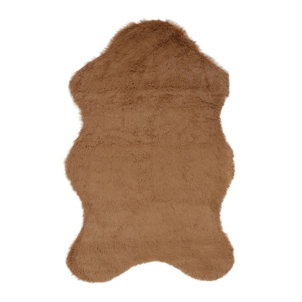 Pelus Brown barna műszőrme szőnyeg, 60 x 90 cm