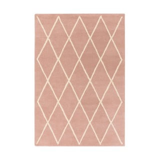 Rózsaszín kézi szövésű gyapjú szőnyeg 80x150 cm Albany – Asiatic Carpets