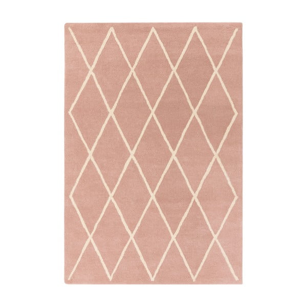 Rózsaszín kézi szövésű gyapjú szőnyeg 120x170 cm Albany – Asiatic Carpets