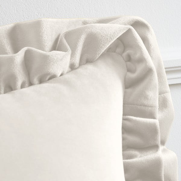 Bársony díszpárna 43x43 cm Velvet Double Frill – Catherine Lansfield-image-2