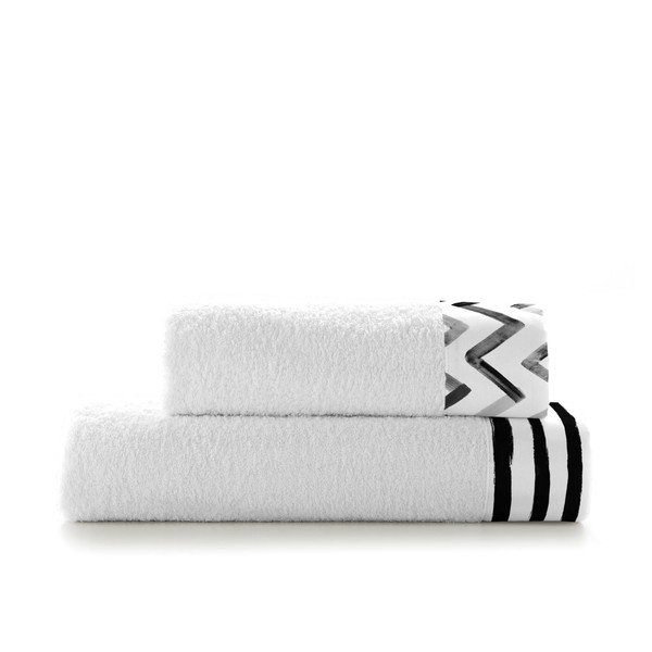 Stripes 2 db pamut törölköző - Blanc-image-2