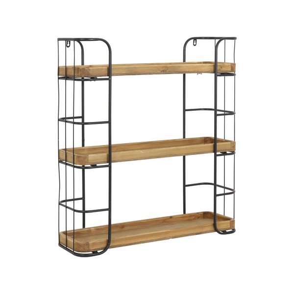 Natúr színű többszintes jegenyefenyő fali polc Zyra – Light & Living-image-1