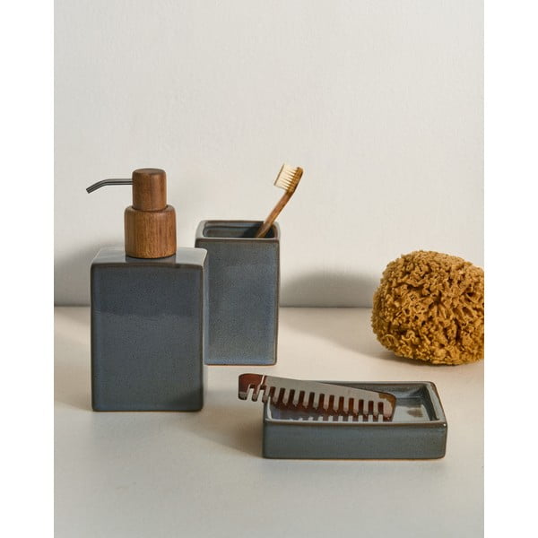 Sötétkék kerámia szappantartó Silvet – Kave Home-image-2