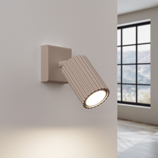 Szürkésbarna fém spotlámpa 8x16 cm Gleam – Sollux-image-1