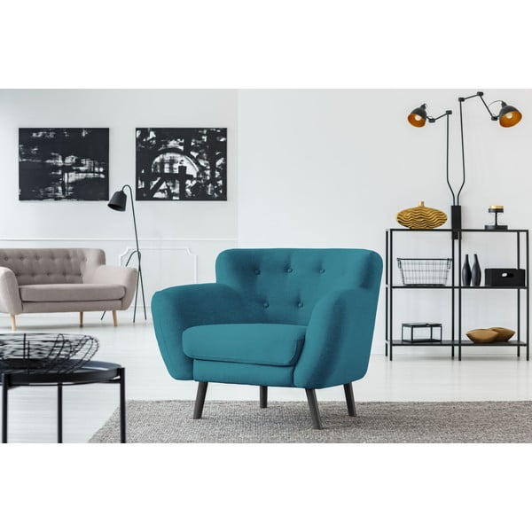 Hampstead türkiz fotel - Cosmopolitan design-image-4