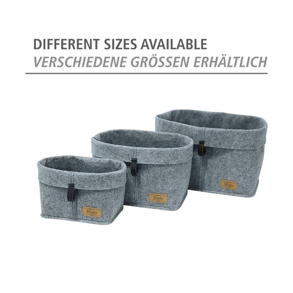 Felt szürke textil rendszerező, 18 x 12 cm - Wenko-image-3