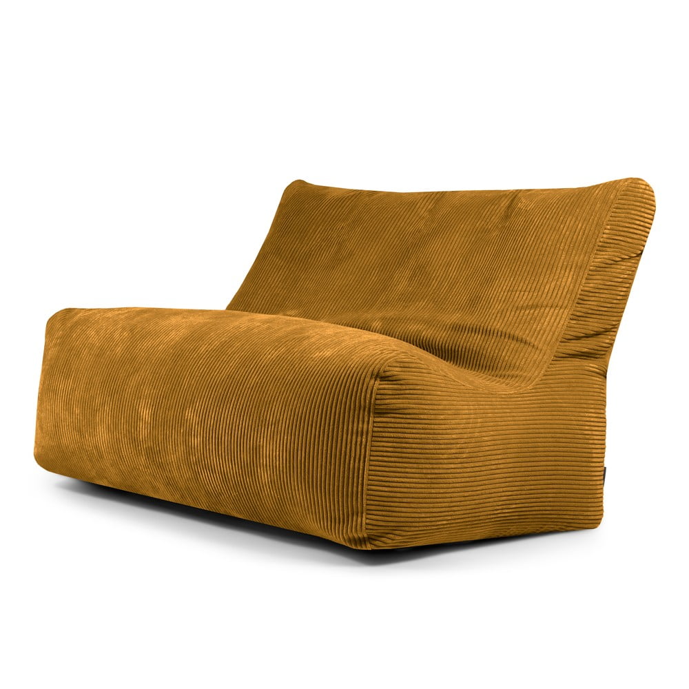 Mustársárga kordbársony babzsákfotel Sofa Seat Lounge  SLOWDOWN