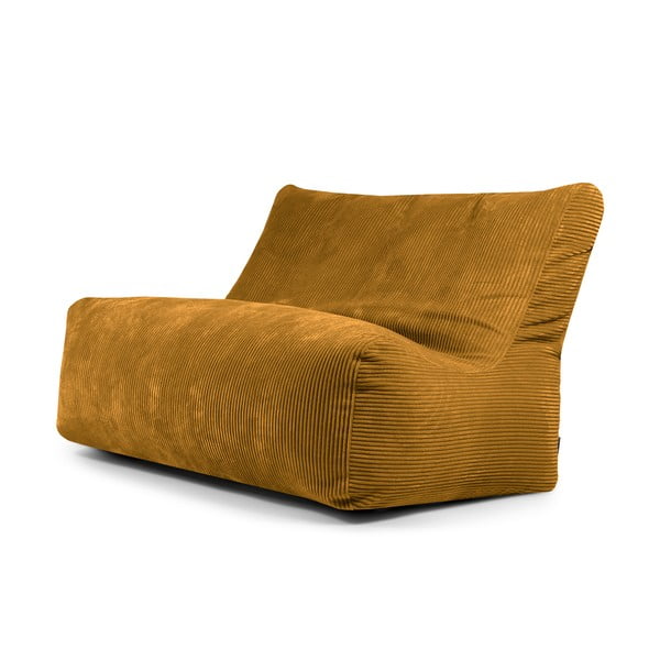 Mustársárga kordbársony babzsákfotel Sofa Seat Lounge – SLOWDOWN
