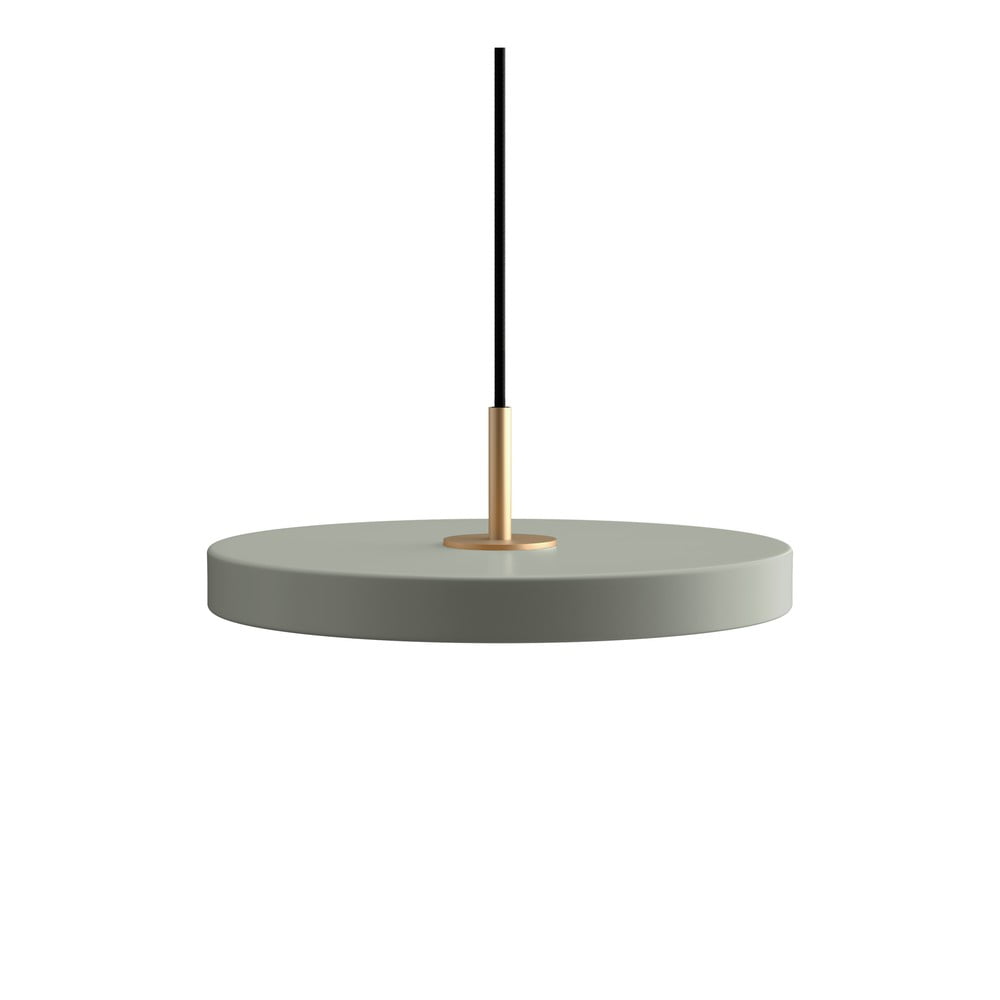 Zsályaszínű fém LED dimmelhető függőlámpa fém búrával ø 31 cm Asteria Plus  UMAGE