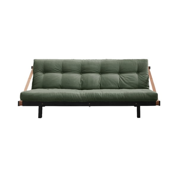 Jump Black/Olive Green zöld kinyitható kanapé - Karup Design