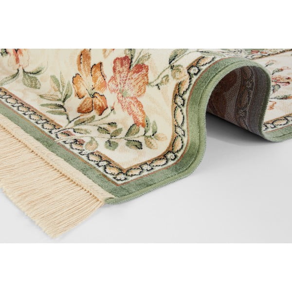 Zöld-krémszínű viszkóz szőnyeg 160x230 cm Oriental – Nouristan-image-2