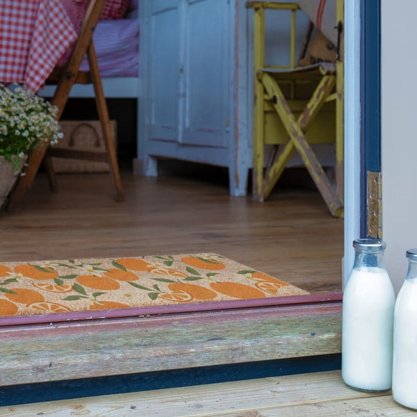 Kókuszrost lábtörlő 40x120 cm Orange – Artsy Doormats-image-3