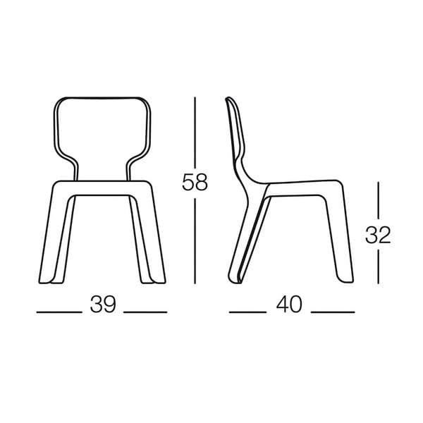 Alma zöld rakásolható gyerekszék - Magis-image-4