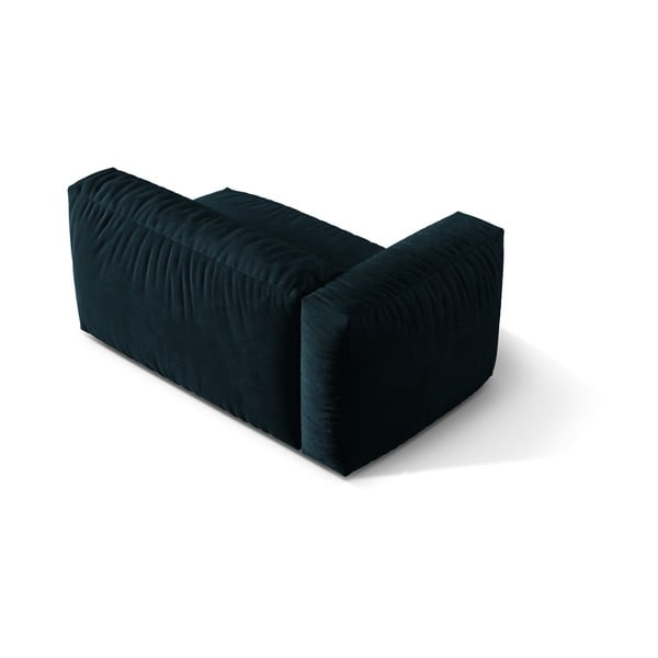 Sötétkék bársony kanapé modul (bal oldali) Martina – Micadoni -image-2