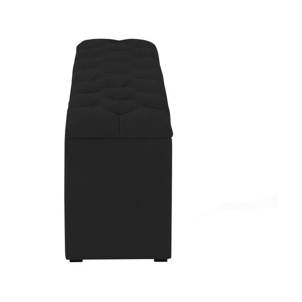 Manna fekete ottomán tárolóval, 47 x 180 cm - Kooko Home-image-3