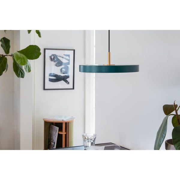 Sötétzöld LED függőlámpa fém búrával ø 31 cm Asteria Mini – UMAGE-image-1