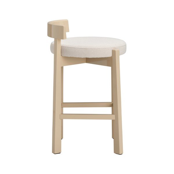 Bézs kárpitozott bárszék (ülésmagasság 66 cm) Hugg – Ellos Home-image-3