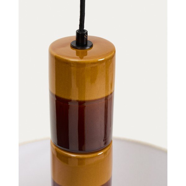 Függőlámpa textil búrával Mavran – Kave Home-image-3