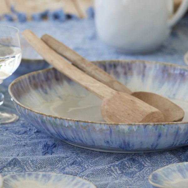 Brisa kék agyagkerámia gyümölcsös tál, ⌀ 36 cm - Costa Nova-image-1