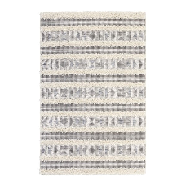 Handira Tribal Stripes szürke szőnyeg, 290 x 194 cm - Mint Rugs