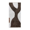 Fehér-barna mosható pamut futószőnyeg 70x150 cm Figura – Mette Ditmer Denmark